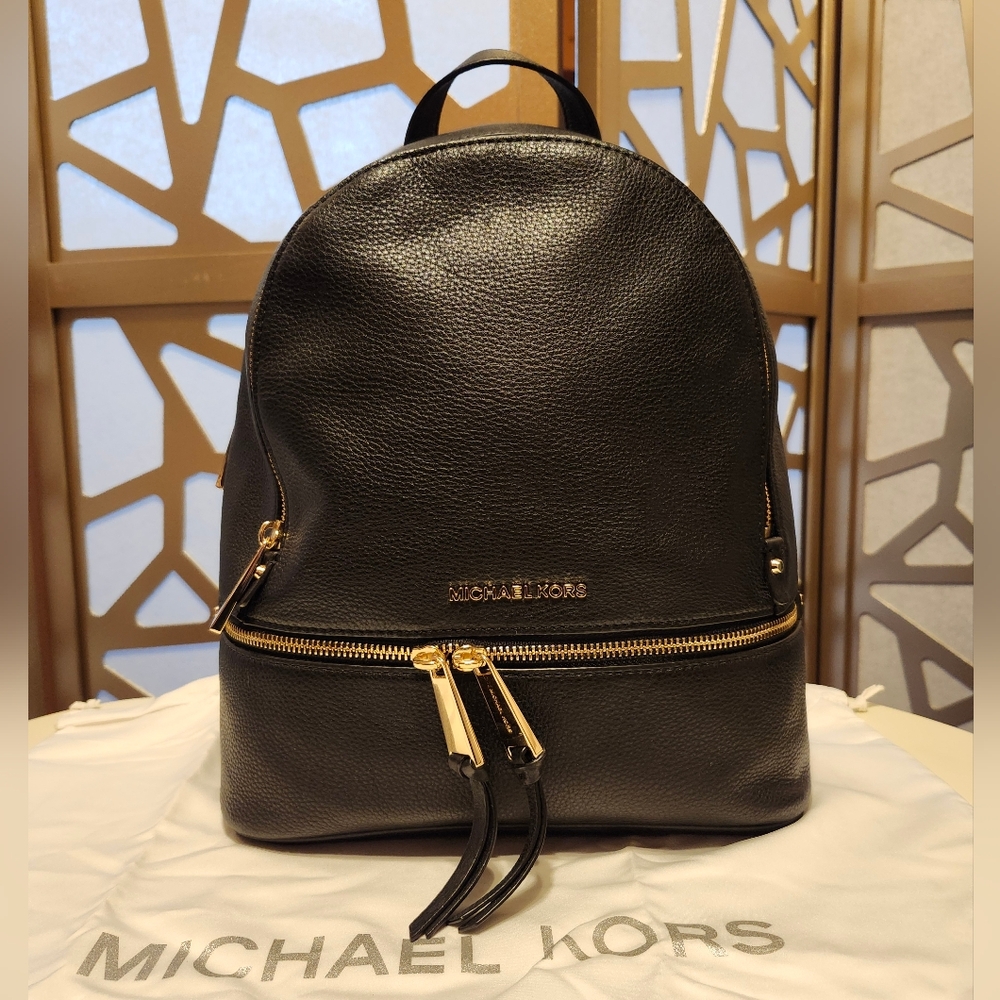 Michael Kors Rhea Medium Leather Backpack
